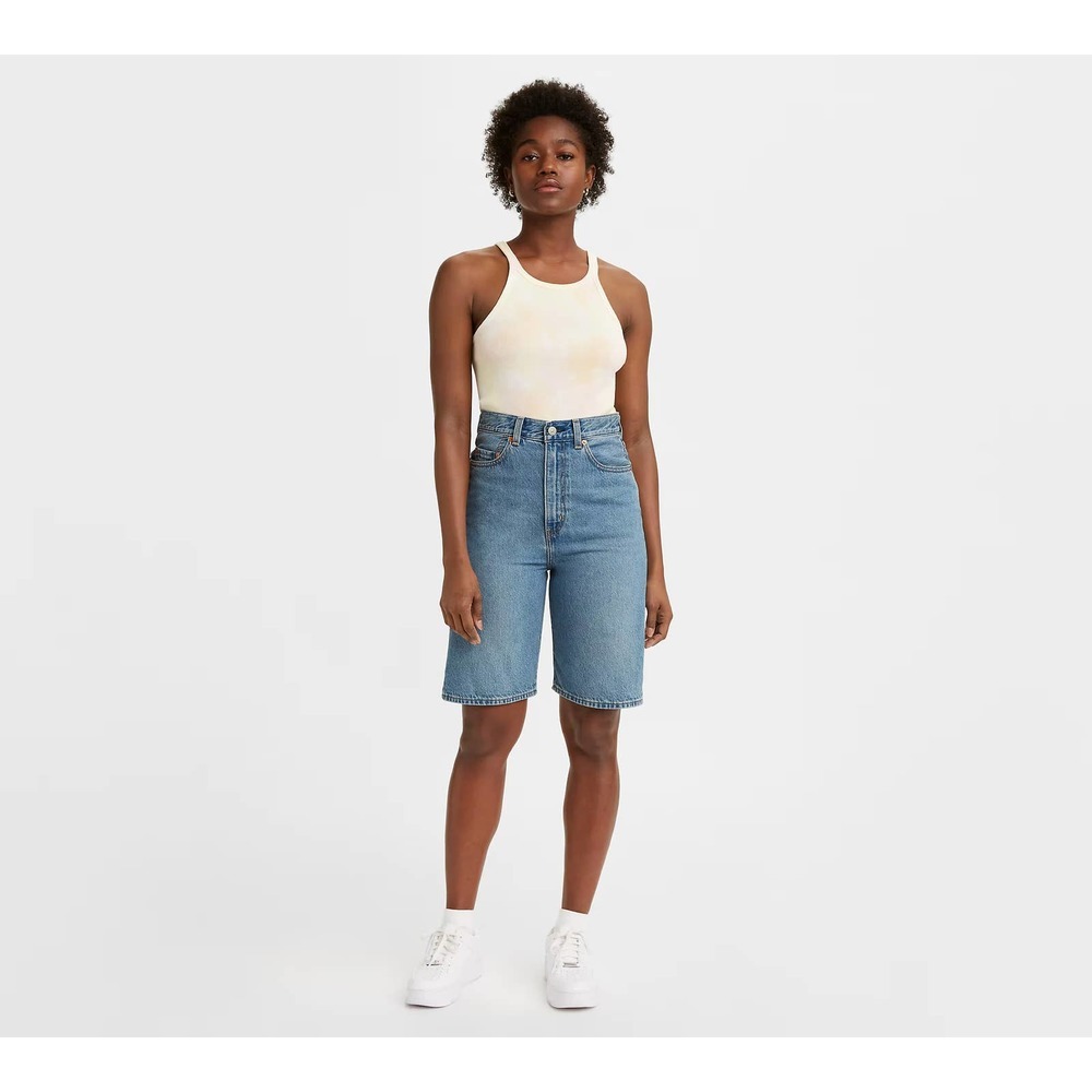 Levi’s 29 High Loose Bermuda Jean Shorts Whatever Short Medium Wash